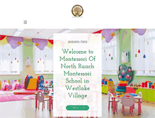 Tablet Screenshot of montessoriofnorthranch.com